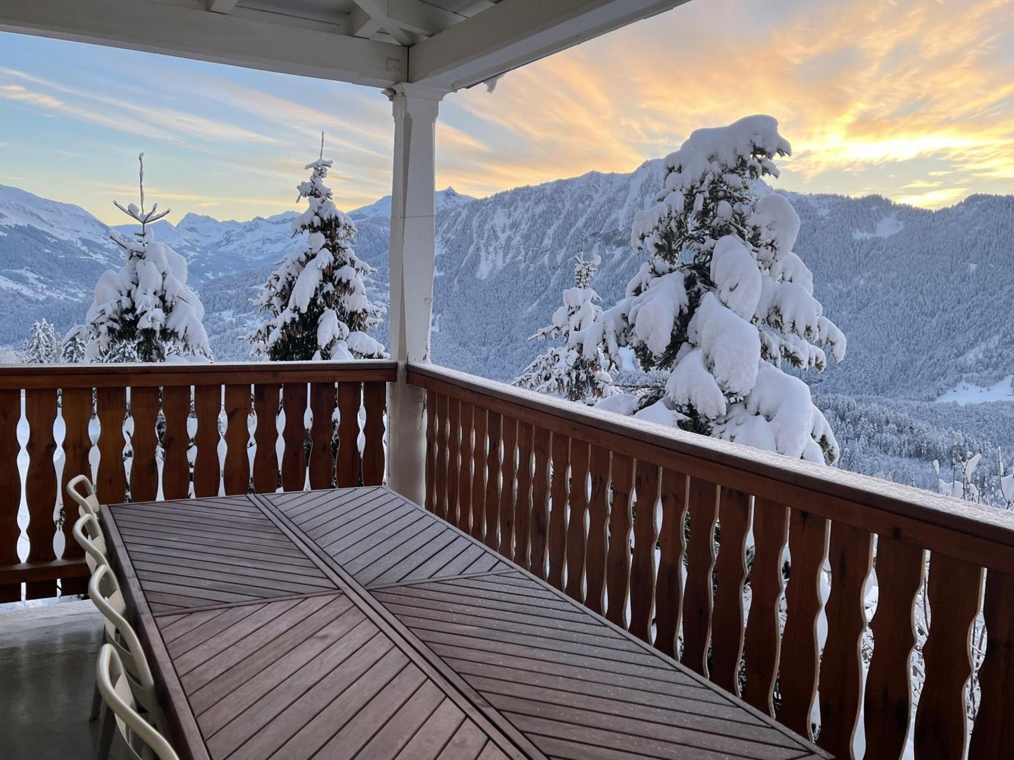 Charmant Appartement Au Vagabond Leysin Extérieur photo